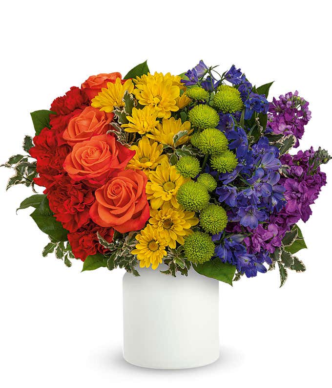 Love Wins Rainbow Bouquet