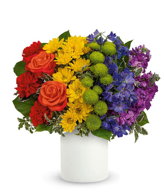 Colors Of The Rainbow Bouquet - Teleflora