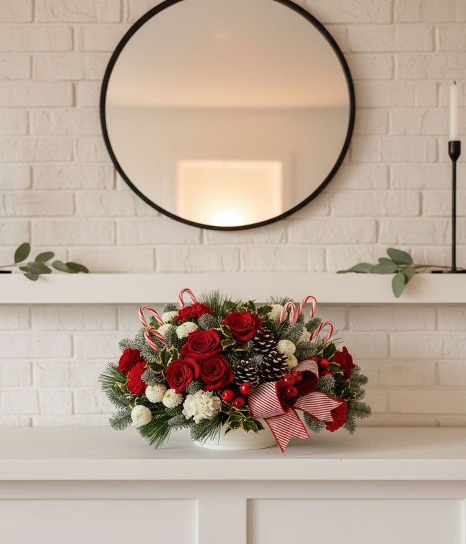 Candy Canes n' Roses at From You Flowers