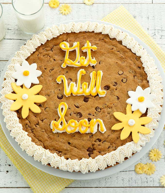 Get Well Wishes Cookie Cake