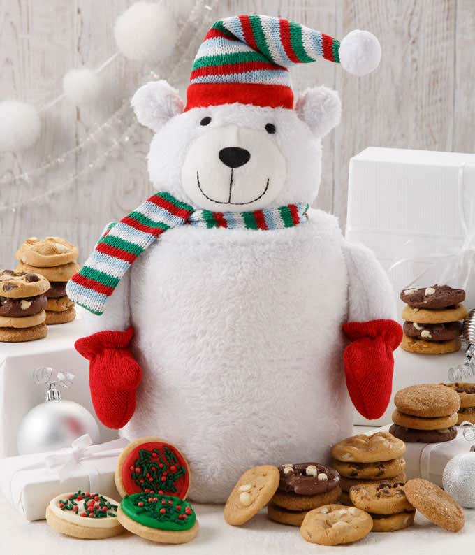 Polar Bear Snuggles Cookie jar
