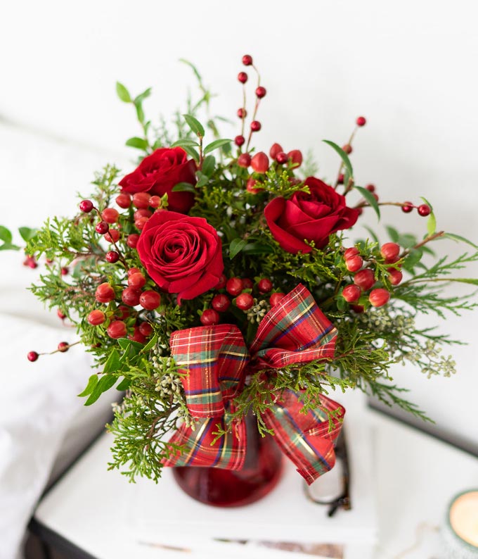 Berry Pines Holiday Bouquet at From You Flowers