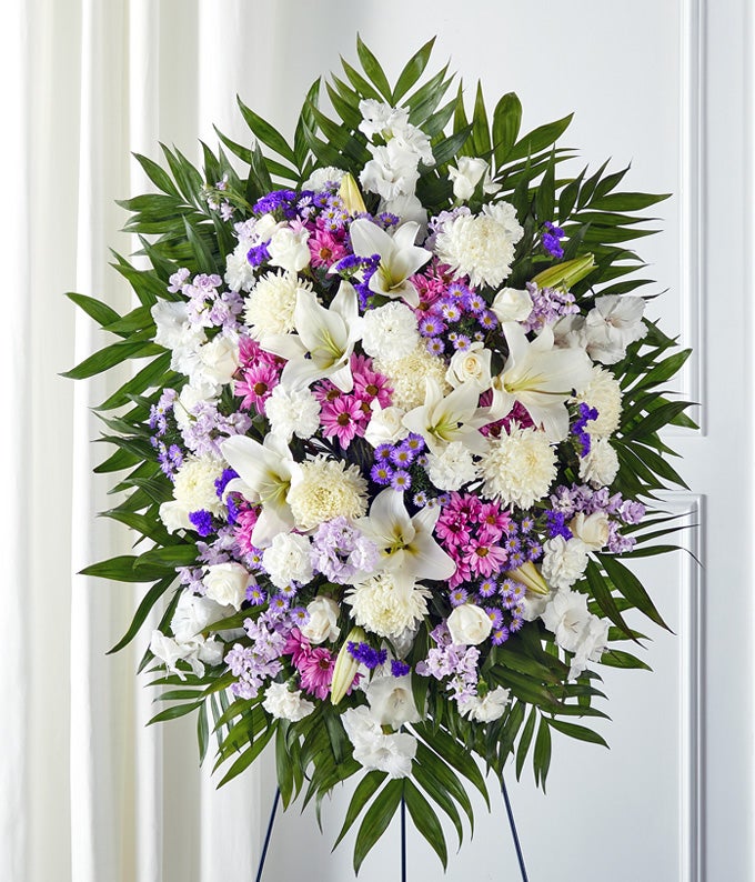 Lavender & White Standing Spray at From You Flowers