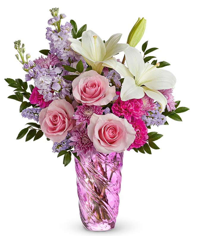 Swirling Pink & Lavender at From You Flowers
