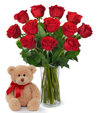 just for you bear roses