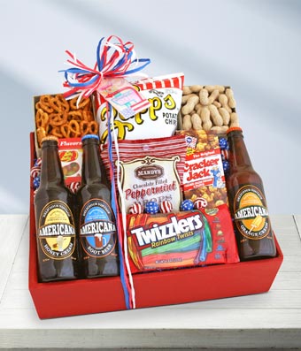 American Snack and Soda Basket at From You Flowers