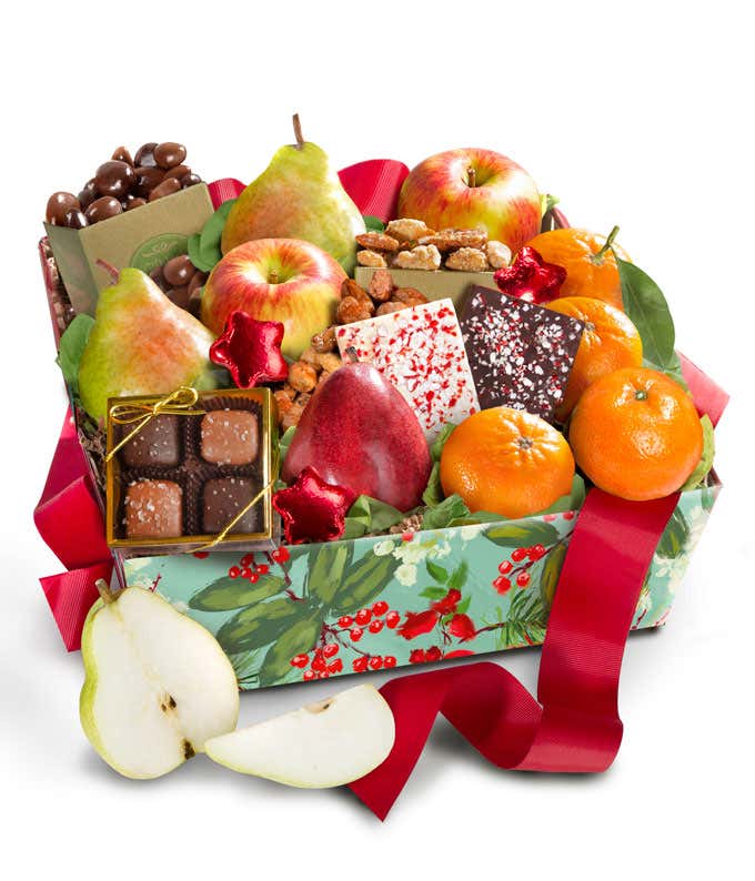 Holly Jolly Wishes Gift Basket 