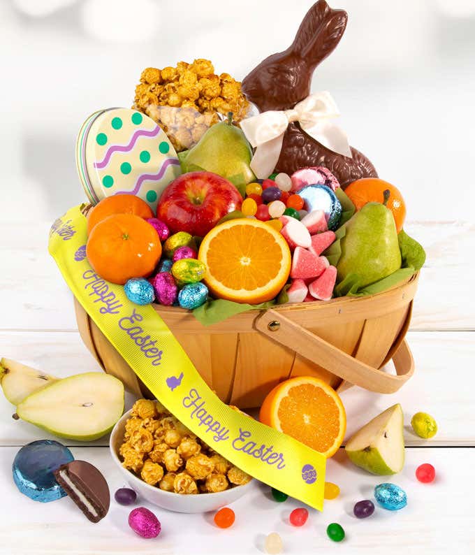 Fruit & Treats Easter Gift Basket at From You Flowers