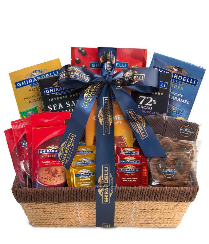 Deluxe Ghirardelli Gift Basket