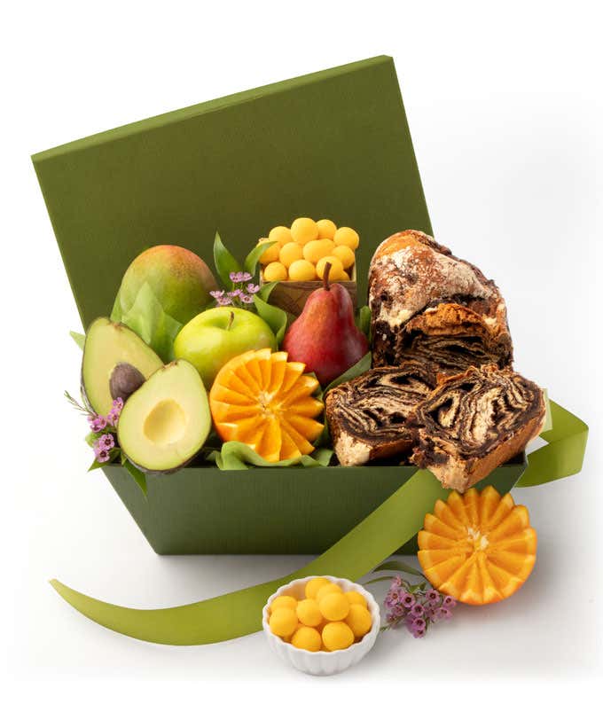Sweet Fruit & Treats Gift Basket