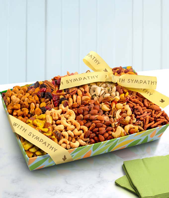 Nuts & Snack Mix Sympathy Gift Tray