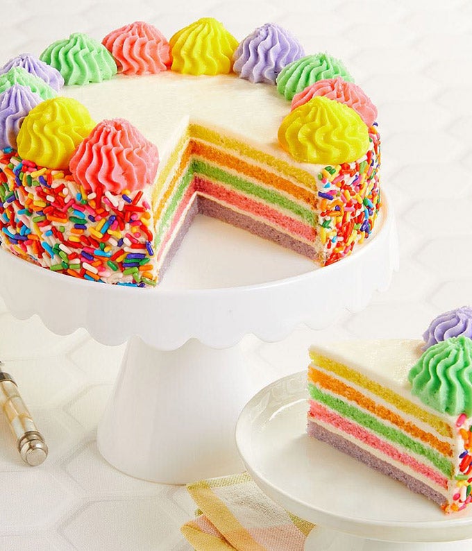 Rainbow Birthday Cake at From You Flowers