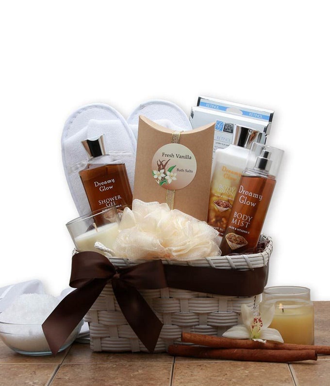 Rejuvenating Vanilla Spa Basket at From You Flowers