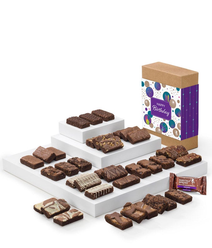 Happy Birthday Three Dozen Fairytale Brownie Sprites at From You Flowers