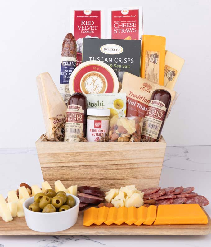 Premium Charcuterie & Cheese Gift Basket at From You Flowers