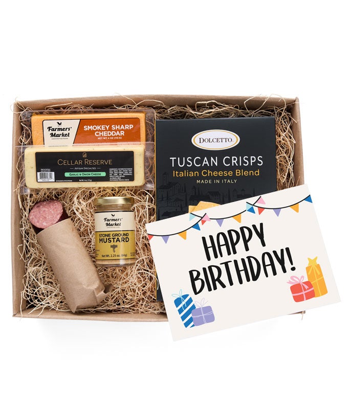 Happy Birthday! Cheese & Meat Gift Box