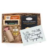 With Sympathy Cheese & Meat Gift Box