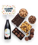 Thank You! Gourmet Chocolate & Wine Gift Box - California Red Wine