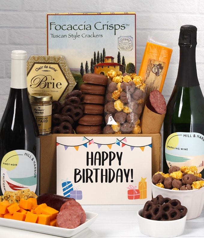 Happy Birthday! Sweet & Savory Gourmet Gift Box with California