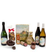 Sweet & Savory Gourmet Gift Box with Red, White & Sparkling Wine