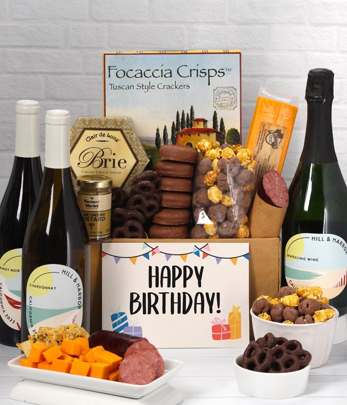 Happy Birthday! Sweet & Savory Gourmet Gift Box with California