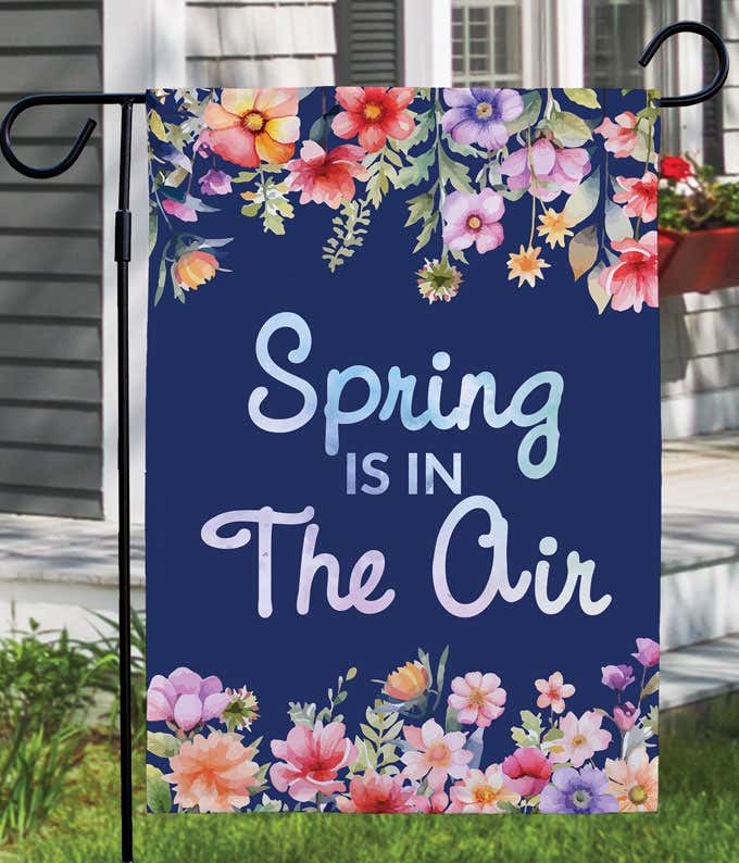 Spring is in the Air Garden Flag