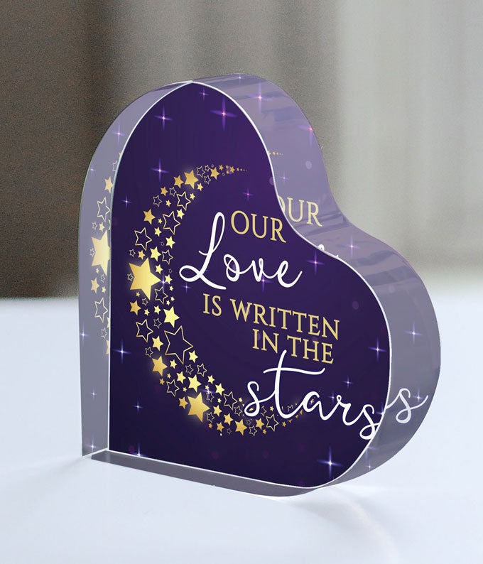 Prophesized Love Acrylic Heart at From You Flowers