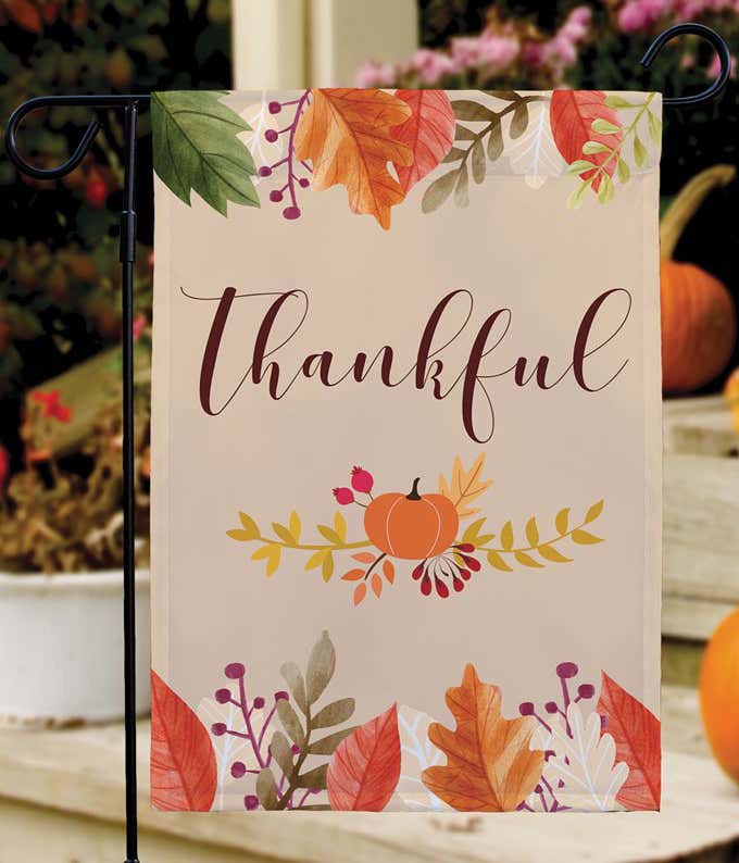 Thankful Garden Flag