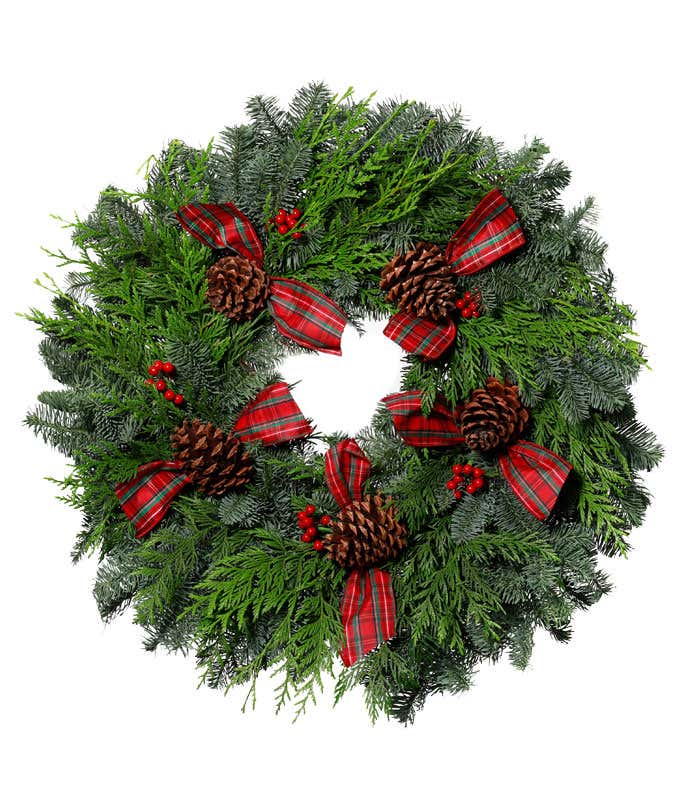 Gift Wrapped Holiday Wreath