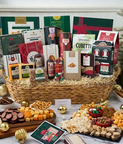 Jumbo Merry Christmas Snack Basket