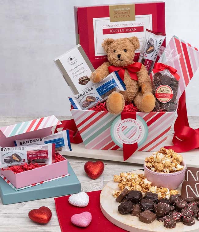 Cookies, Cakes &amp; Candy Valentine Gift Basket