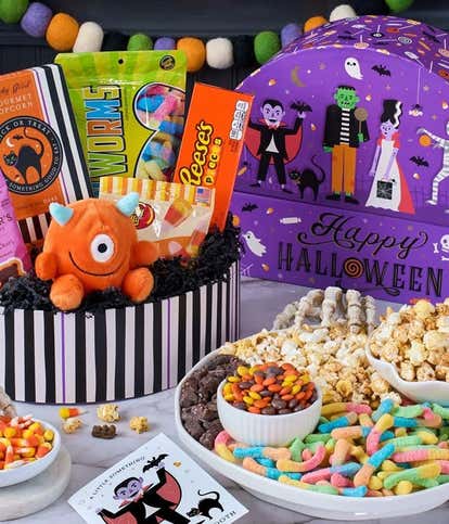 Festive Candy and Sweets Gift Basket