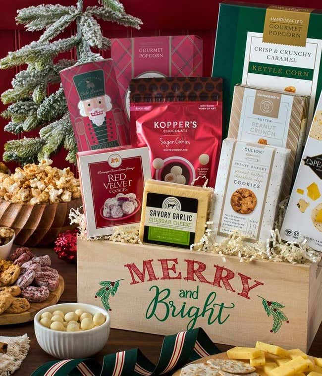 Merry &amp; Bright Holiday Gift Basket