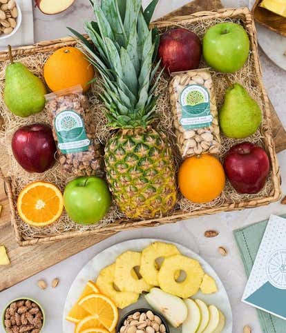 Tropical Pineapple Gift Basket