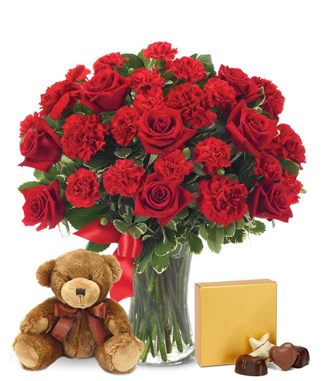 50 Stunning Long Stemmed Red Roses at From You Flowers