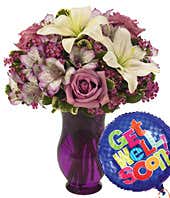 Get Well Sunshine – Balloon Bouquet & Plush