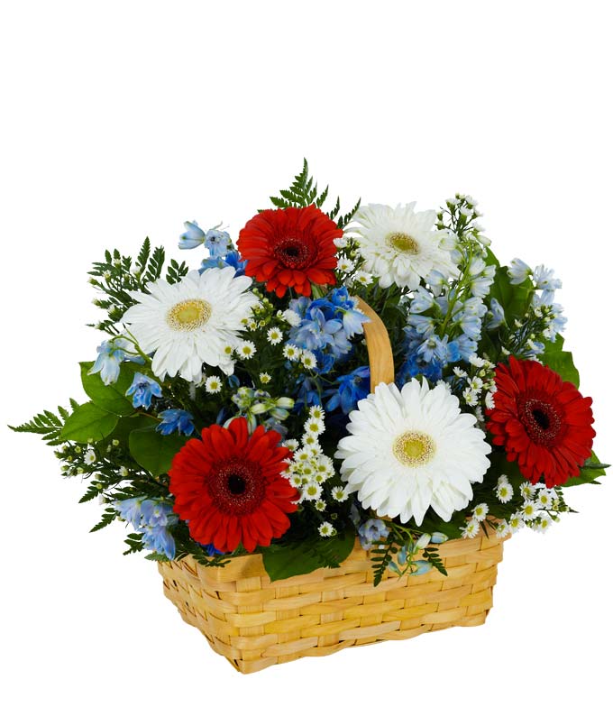 Salute to the Red, White & Blue Basket