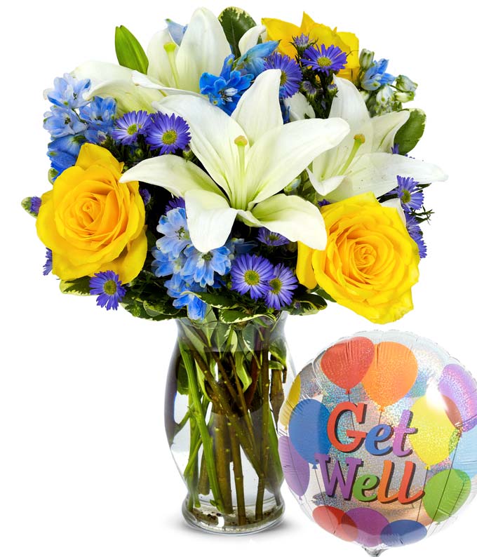 Teddy Bear Get well soon Bouquet Balloon - Get Well Soon Special Gift ...
