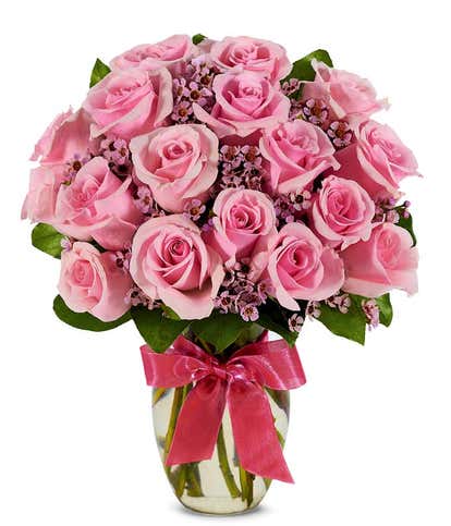 Royal Flowers - 🎂 Happy Birthday Pink Roses Bouquet
