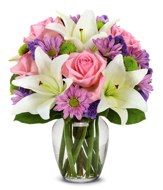 Spring Rose and Lily Bouquet