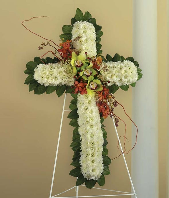 Funeral Crosses Sympathy Flower Cross FromYouFlowers®