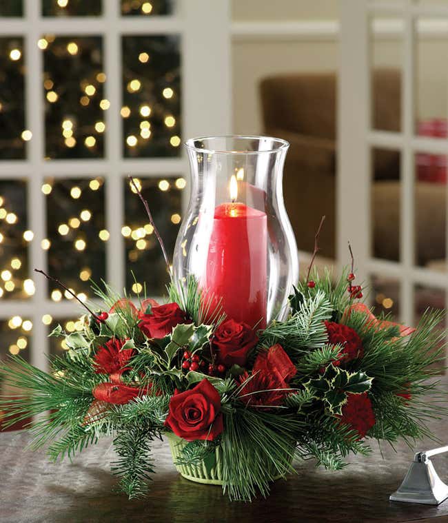 Christmas Centerpieces | Christmas Flower Centerpieces