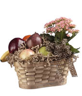 Fruit & Kalanchoe Basket