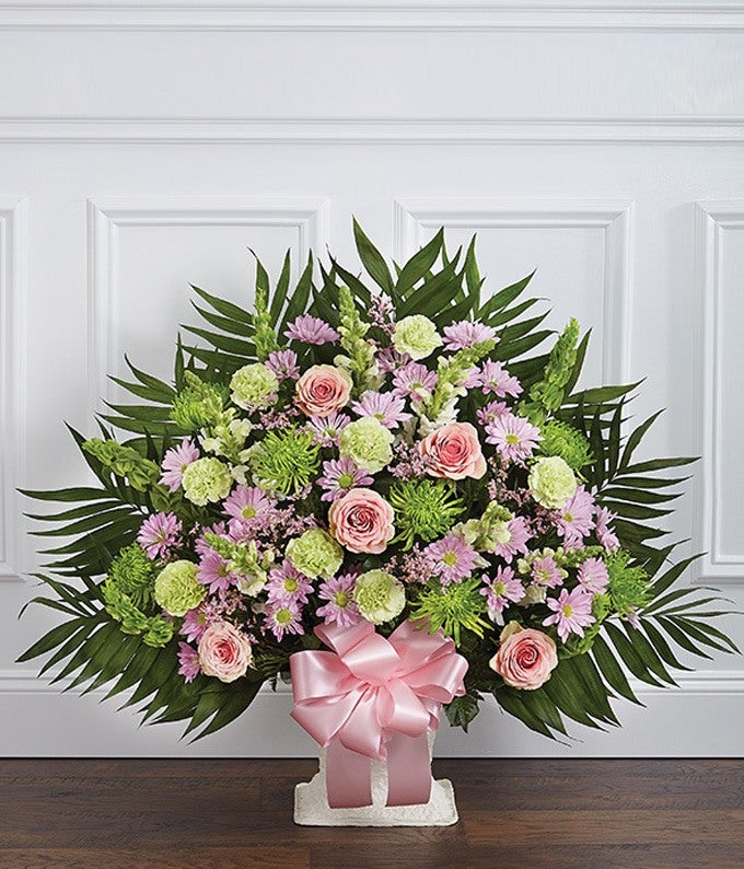 Multicolor Pastel Sympathy Floor Basket