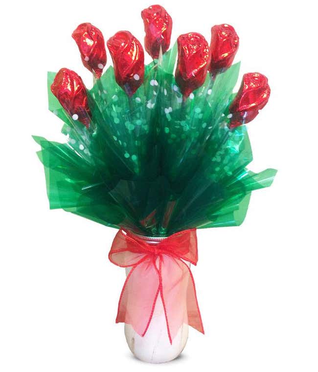 Rapturous Red Chocolate Roses