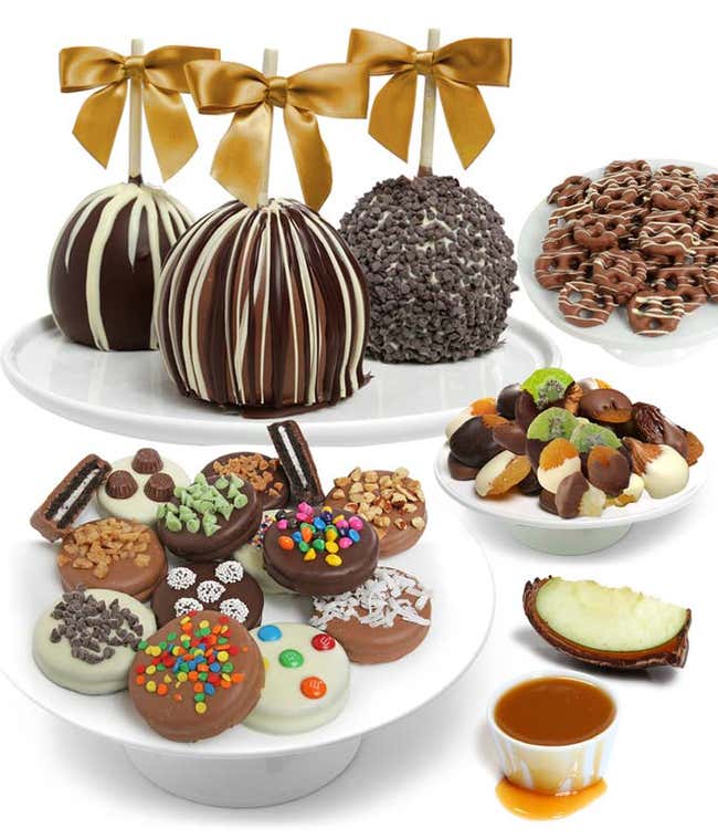 Grand Belgian Chocolate Covered Fruit Gift Basket