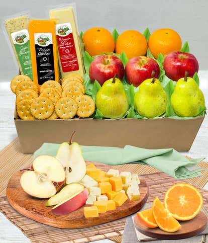 Fruit & Cheese Champagne Gift Set – champagne gift baskets – US