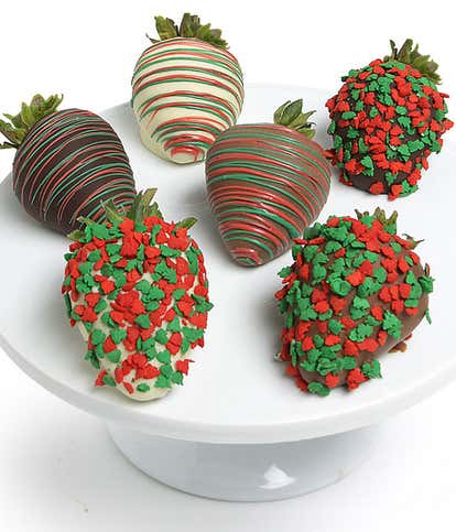 Holiday Chocolate Covered Strawberries