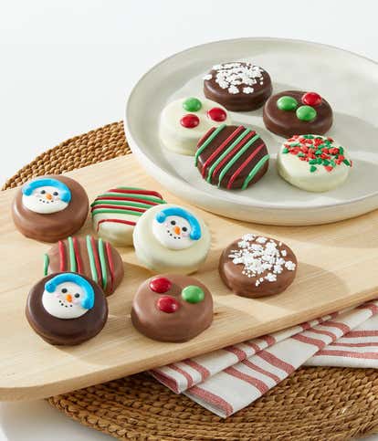 Winter Chocolate Covered Oreos 