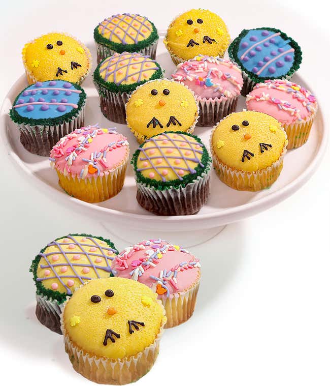 Easter Chocolate Covered Cupcakes - 12 Pieces